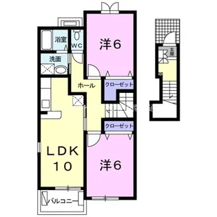 シンシア【2階】の間取り