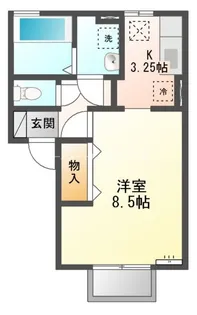 ヴィラ・サンライズ B【2階】の間取り