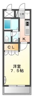 ドリームウィングB棟【2階】の間取り