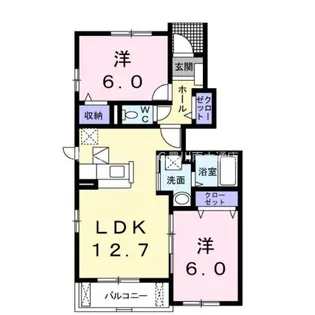 ベルウッド K1Ⅲ【1階】の間取り