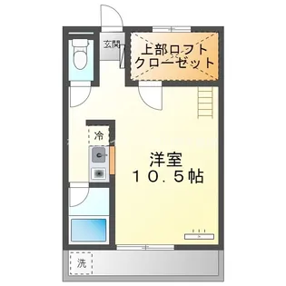 セザンヌ裏野【205号室】の間取り