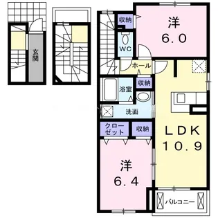 Lea Asahi【3階】の間取り
