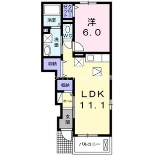 グランソレイユ【1階】の間取り