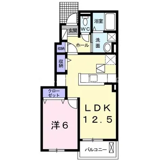 サニーヒルズ・EH【1階】の間取り