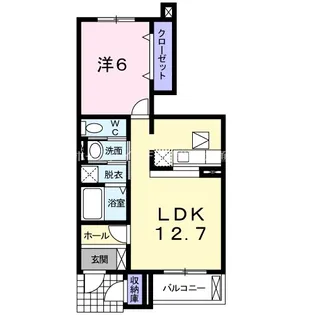 ブルックサイドビレッジ I【1階】の間取り