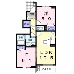エトワールⅡ【1階】の間取り