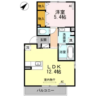 クレール みよし【201号室】の間取り