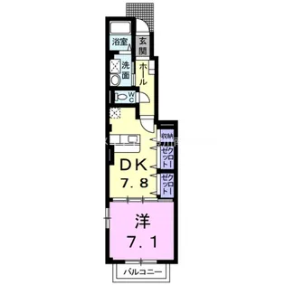 スウィートノーブルA【1階】の間取り