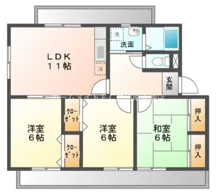 エスペランサ【2階】の間取り