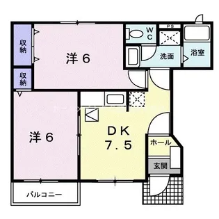 エレガンシャトー B【1階】の間取り