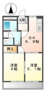 エポックハウス西桜木【1階】の間取り