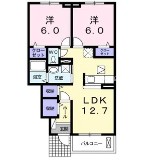 グランドソレイユ【1階】の間取り