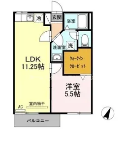 カーサいなり B【2階】の間取り