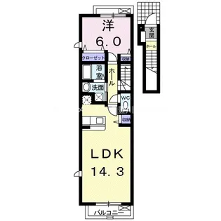オーブ ヌーベル【2階】の間取り