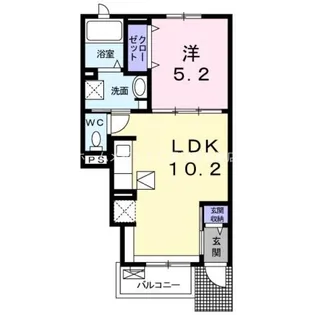イル フィオーレ【1階】の間取り