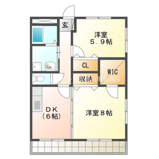 ブロードタウン大崎B棟【201号室】の間取り