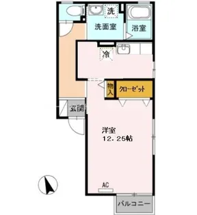 ヴィラ・シャンテ【102号室】の間取り