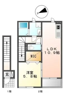 ラベンダーガーデン諏訪【203号室】の間取り