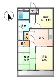 センチュリー21 A棟【102号室】の間取り
