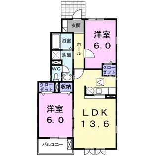 ティエラⅢ【1階】の間取り