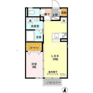 レセンテ一宮【2階】の間取り