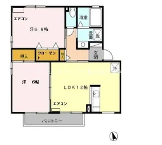 アネックス河尻 D【2階】の間取り