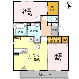 エスペランサ B棟【3階】の間取り