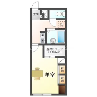 レオパレスR【205号室】の間取り