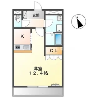 ヒーリングパレス【1階】の間取り