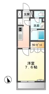 ベルファイブS【1階】の間取り
