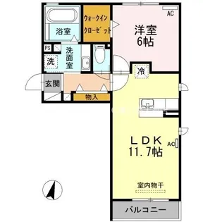 オッツ小桜【3階】の間取り