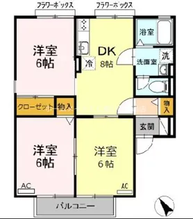 メゾン西沢 A【101号室】の間取り