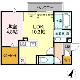ステラ みよし【2階】の間取り
