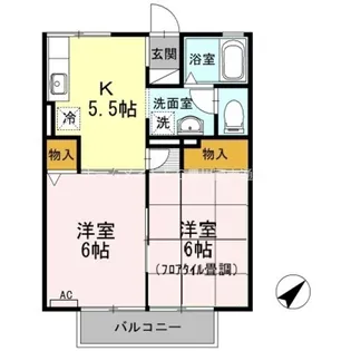 ファミールSAITO A【1階】の間取り