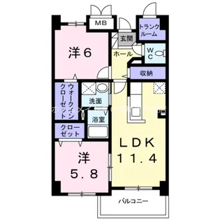 レガリア新豊【1階】の間取り
