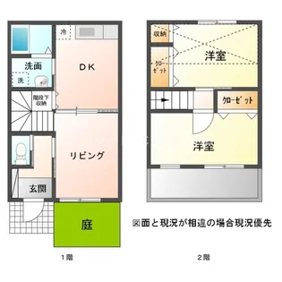 OMメゾン上野【B号室】の間取り
