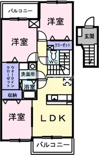 レガリア東名【4階】の間取り