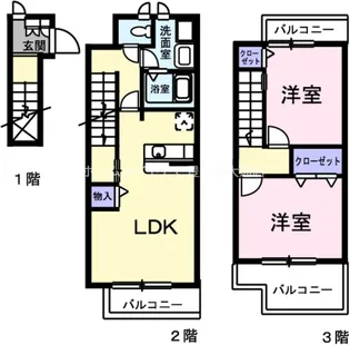 愛知県豊川市御油町井ノ口【アパート】の間取り