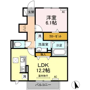 リヴィエール【1階】の間取り