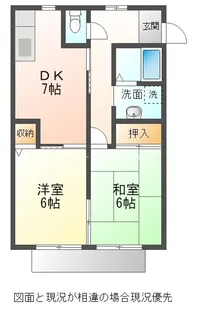 サンハイツ夏目【101号室】の間取り