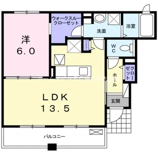 ヴィラ カシオペア【1階】の間取り