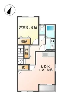 花水木【2階】の間取り