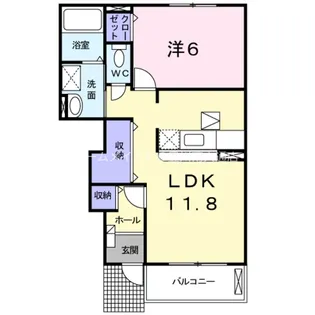 プリムローズB【1階】の間取り