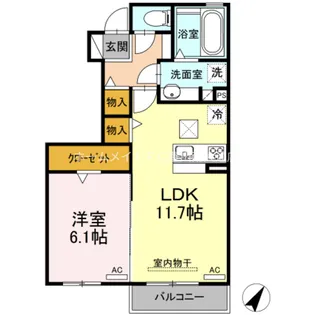 REVE A【1階】の間取り