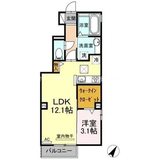 REVE B【1階】の間取り