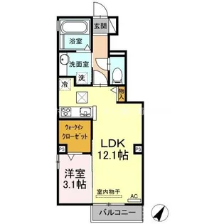 REVE B【1階】の間取り