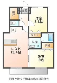 アルキテット【102号室】の間取り