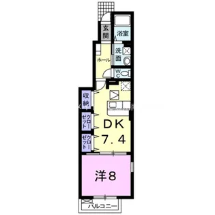カーサ・エテルノ【1階】の間取り