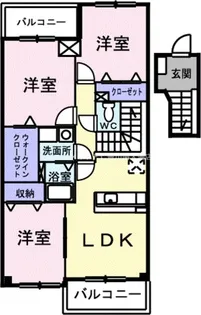 レガリア東名【205号室】の間取り