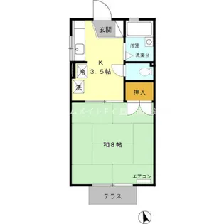 コンフォールUMINO【1階】の間取り